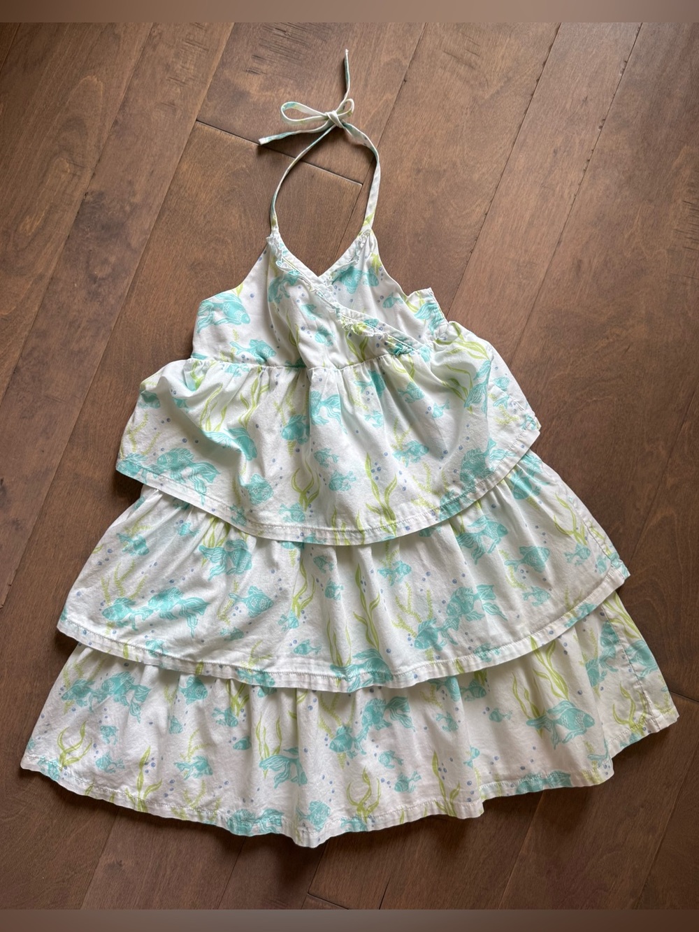 Janie and Jack Tropical Sea Tiered Dress-Size 6
